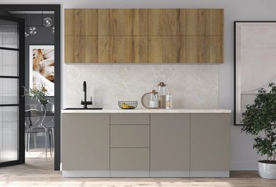 Кухонный гарнитур Интерлиния Мила Матте 2.1 А