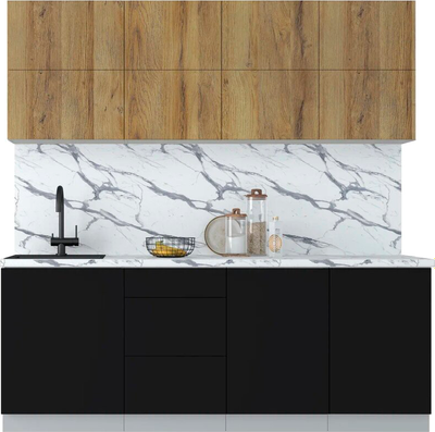 Кухонный гарнитур Интерлиния Мила Матте 2.1 А - фото