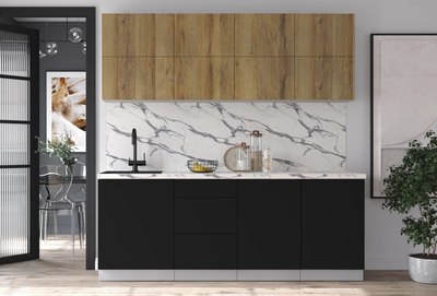 Кухонный гарнитур Интерлиния Мила Матте 2.1 А