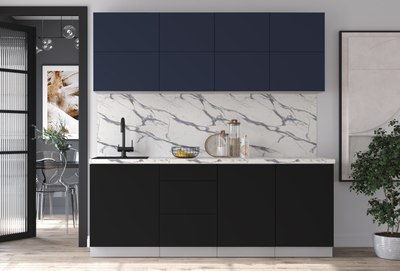 Кухонный гарнитур Интерлиния Мила Матте 2.1 А