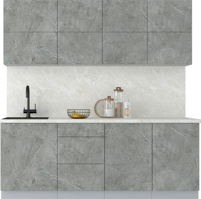 Кухонный гарнитур Интерлиния Мила Матте 2.1 А - фото