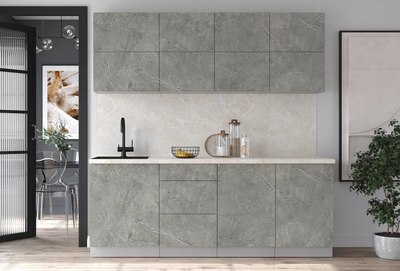 Кухонный гарнитур Интерлиния Мила Матте 2.1 А