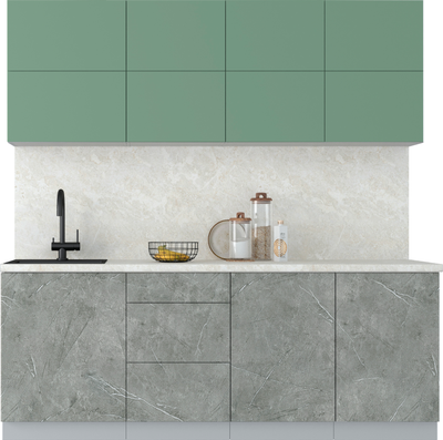 Кухонный гарнитур Интерлиния Мила Матте 2.1 А - фото