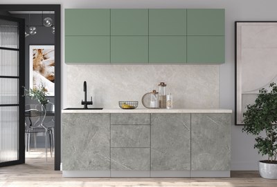 Кухонный гарнитур Интерлиния Мила Матте 2.1 А