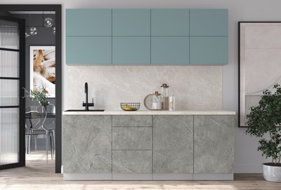 Кухонный гарнитур Интерлиния Мила Матте 2.1 А