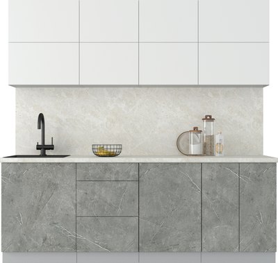 Кухонный гарнитур Интерлиния Мила Матте 2.2 А - фото