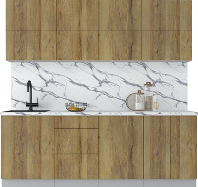 Кухонный гарнитур Интерлиния Мила Матте 2.2 А - фото