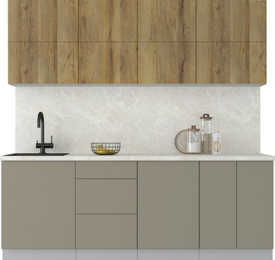 Кухонный гарнитур Интерлиния Мила Матте 2.2 А - фото