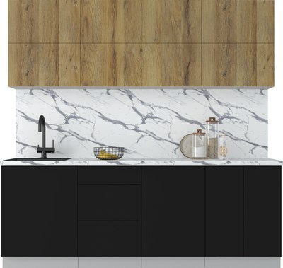 Кухонный гарнитур Интерлиния Мила Матте 2.2 А - фото