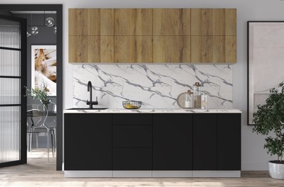 Кухонный гарнитур Интерлиния Мила Матте 2.2 А