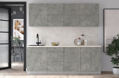 Кухонный гарнитур Интерлиния Мила Матте 2.2 А