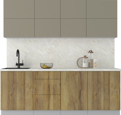 Кухонный гарнитур Интерлиния Мила Матте 2.2 А - фото