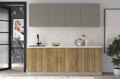 Кухонный гарнитур Интерлиния Мила Матте 2.2 А