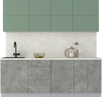 Кухонный гарнитур Интерлиния Мила Матте 2.2 А - фото