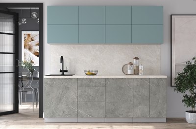 Кухонный гарнитур Интерлиния Мила Матте 2.2 А