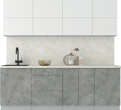 Кухонный гарнитур Интерлиния Мила Матте 2.3 А - фото