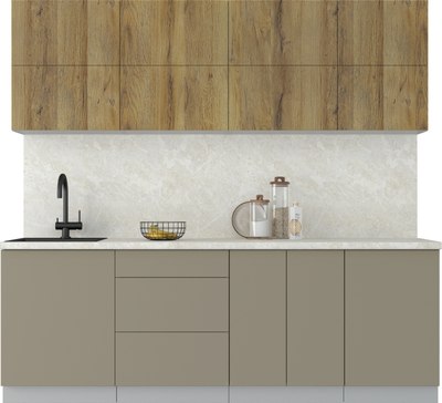 Кухонный гарнитур Интерлиния Мила Матте 2.3 А - фото