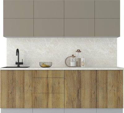 Кухонный гарнитур Интерлиния Мила Матте 2.3 А - фото