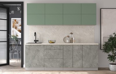 Кухонный гарнитур Интерлиния Мила Матте 2.3 А