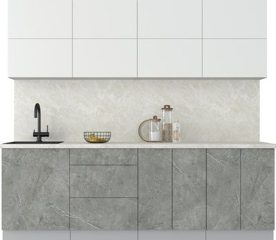 Кухонный гарнитур Интерлиния Мила Матте 2.4 А - фото