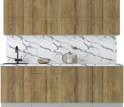 Кухонный гарнитур Интерлиния Мила Матте 2.4 А - фото