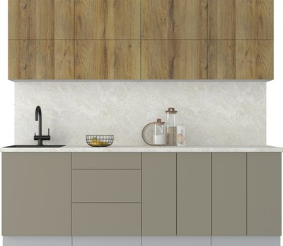 Кухонный гарнитур Интерлиния Мила Матте 2.4 А - фото