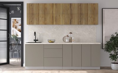 Кухонный гарнитур Интерлиния Мила Матте 2.4 А