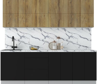 Кухонный гарнитур Интерлиния Мила Матте 2.4 А - фото