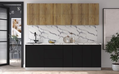 Кухонный гарнитур Интерлиния Мила Матте 2.4 А