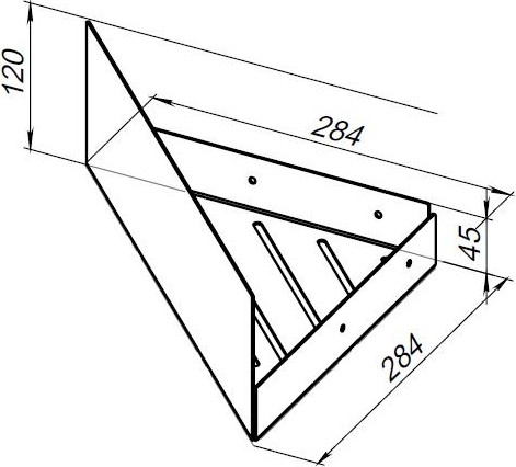 Полка для ванной Aquanet Магнум 341542