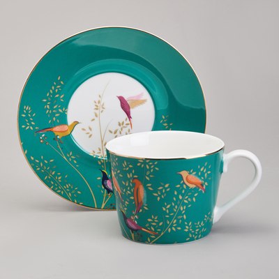 Чашка с блюдцем Lefard Golden Birds 419-125