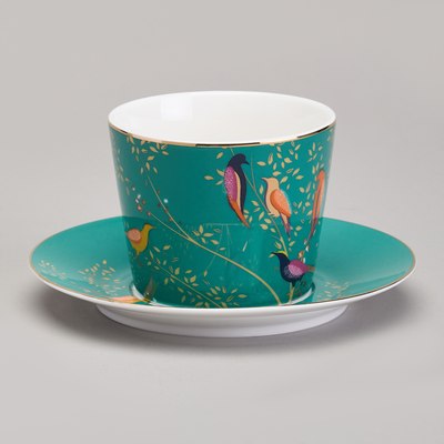 Чашка с блюдцем Lefard Golden Birds 419-125