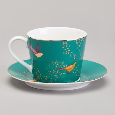 Чашка с блюдцем Lefard Golden Birds 419-125