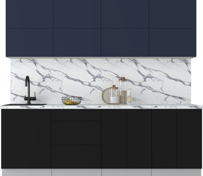 Кухонный гарнитур Интерлиния Мила Матте 2.4 А - фото