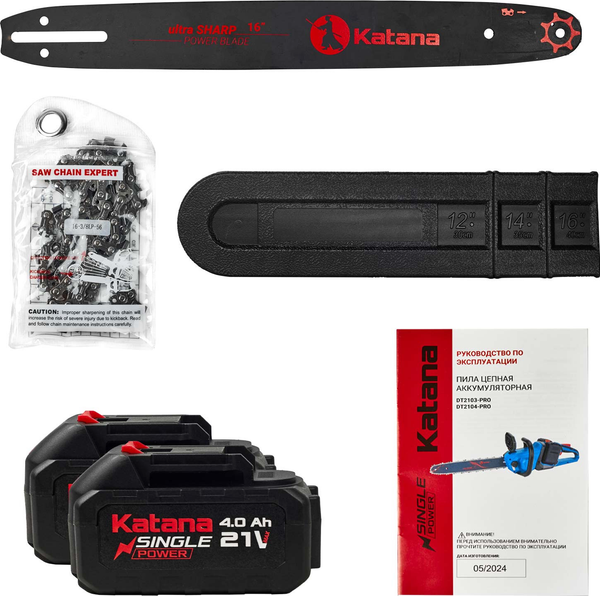 Пила цепная аккумуляторная Katana DT2104-PRO / KDT2104PRO.00