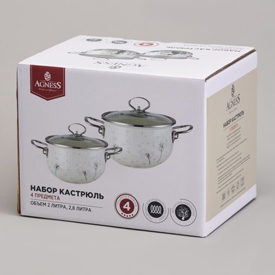 Набор кастрюль Agness 943-100