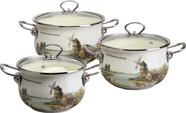 Набор кастрюль Agness 943-106 - фото