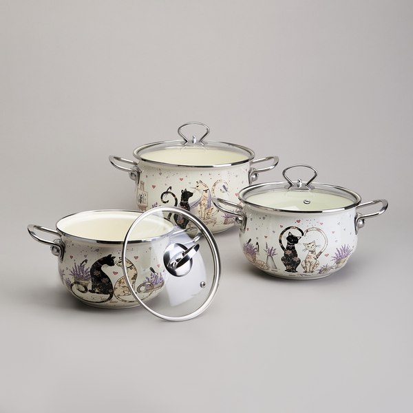 Набор кастрюль Agness 943-107