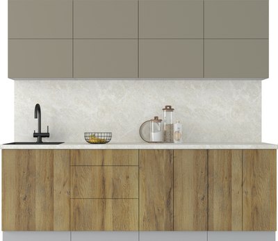 Кухонный гарнитур Интерлиния Мила Матте 2.4 А - фото