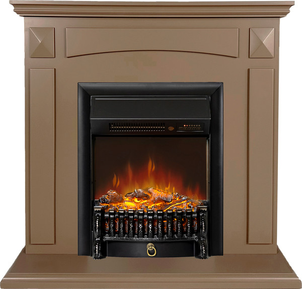 Каминокомплект Смолком Viking STD-ASP + Fobos-S Lux BL LT Mocha Mousse 17-1230 - фото