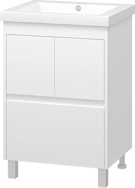 Тумба с умывальником Misty Алиса 58 / Э-Али01058-0112Я+10.150.00580.001 - фото