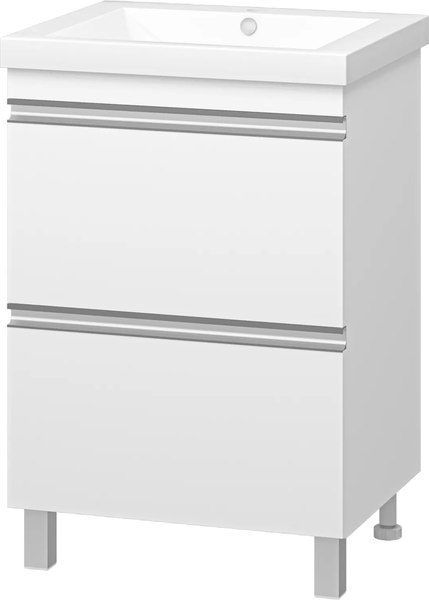 Тумба с умывальником Misty Ингрид 60 / П-Инг-01060-012Я+10.150.00580.001 - фото