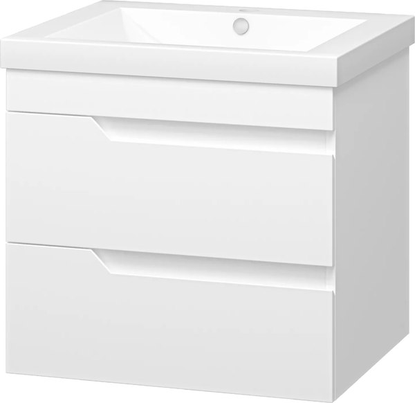 Тумба с умывальником Misty Софт 60 / П-Соф-01060-011П2Я+10.150.00580.001 - фото