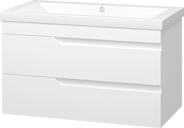 Тумба с умывальником Misty Софт 90 / П-Соф-01090-011П2Я+10.150.00900.001 - фото