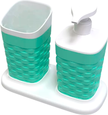 Набор аксессуаров для ванной Полимербыт Reef / 4337100 - фото