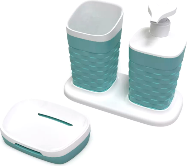 Набор аксессуаров для ванной Полимербыт Reef / 4337103 - фото