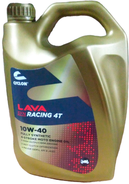 Моторное масло Cyclon Lava SYN Racing 4T 10W40 / JL03508 - фото