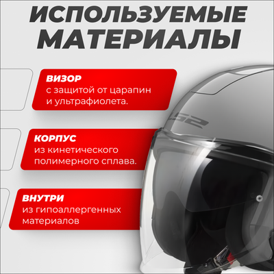 Мотошлем LS2 OF620 Classy Solid