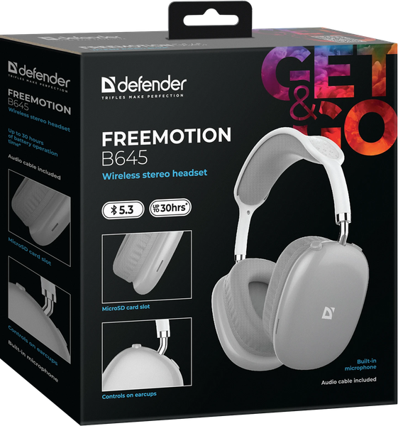Беспроводные наушники Defender FreeMotion B645 / 63646