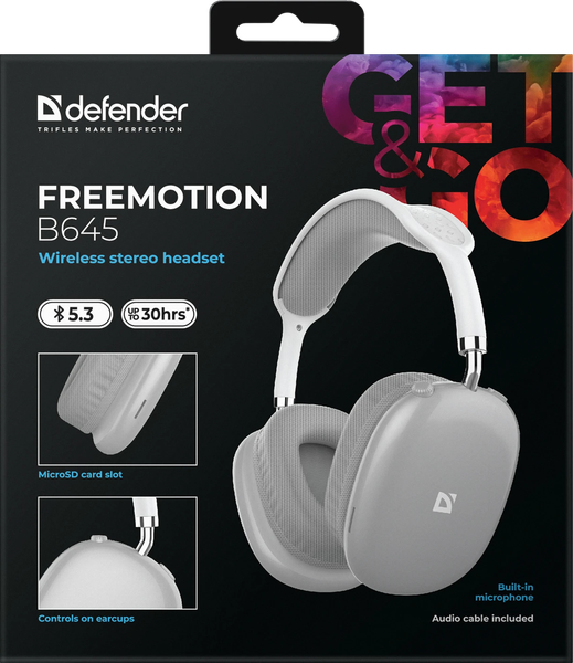 Беспроводные наушники Defender FreeMotion B645 / 63646